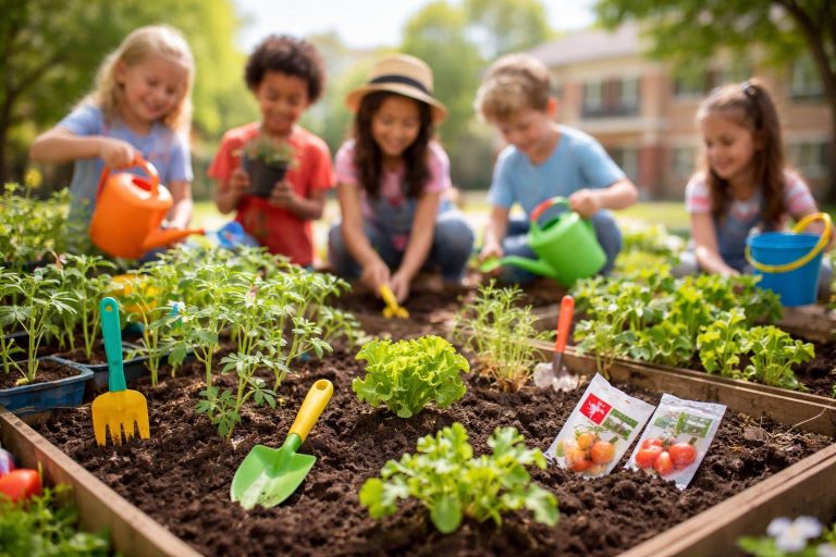 Jardinons à l&rsquo;École : Comment Démarrer un Potager Scolaire ?